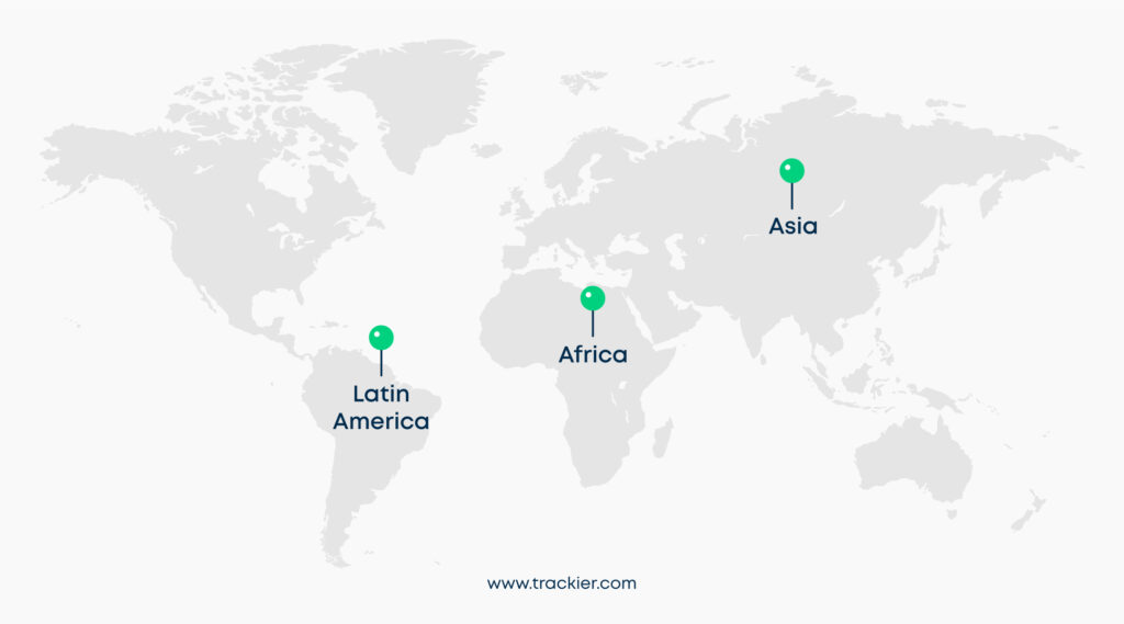 An infographic showing where iGaming is booming in 2024